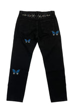 將圖片載入圖庫檢視器 STUGAZI DENIM x CRAWING DEATH BUTTERFLY RHINESTONE DENIM