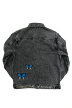 將圖片載入圖庫檢視器 STUGAZI DENIM x CRAWING DEATH BUTTERFLY RHINESTONE DENIM JKT