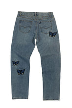 將圖片載入圖庫檢視器 STUGAZI DENIM x CRAWING DEATH BUTTERFLY RHINESTONE DENIM
