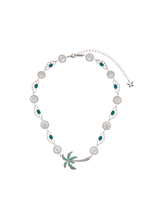 將圖片載入圖庫檢視器 Palm Tree Butterfly Silver Angel