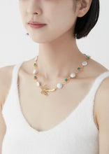 將圖片載入圖庫檢視器 Palm Tree Butterfly Gold Angel