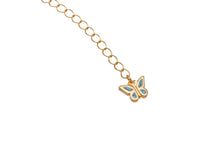 將圖片載入圖庫檢視器 Turquoise Butterfly Star Angel Gold Necklace