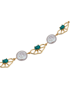 將圖片載入圖庫檢視器 Palm Tree Butterfly Gold Angel