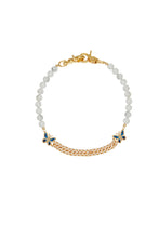 將圖片載入圖庫檢視器 White Turquoise Gold Butterfly Chain