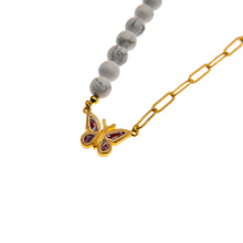 將圖片載入圖庫檢視器 White Turquoise Amor Butterfly