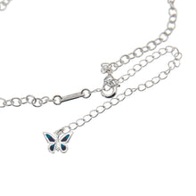 將圖片載入圖庫檢視器 White Turquoise Silver Butterfly