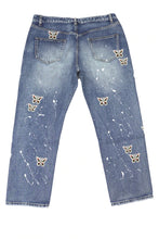 將圖片載入圖庫檢視器 STUGAZI BUTTERFLY PAINT DENIM BLUE