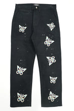 將圖片載入圖庫檢視器 STUGAZI DENIM x CRAWING DEATH BUTTERFLY WORK PANTS
