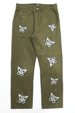 將圖片載入圖庫檢視器 STUGAZI DENIM x CRAWING DEATH BUTTERFLY WORK PANTS