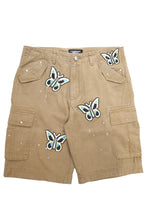 將圖片載入圖庫檢視器 STUGAZI DENIM x CRAWING DEATH BUTTERFLY WORK SHORTS
