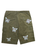 將圖片載入圖庫檢視器 STUGAZI DENIM x CRAWING DEATH BUTTERFLY WORK SHORTS