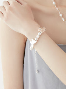 Silky Silver Butterfy Bracelet