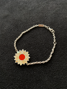 S925 Handmade Sunflower Bracelet