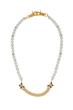 Load image into Gallery viewer, White Turquoise Gold Butterfly Chain
