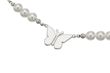 将图片加载到图库查看器，Silky Butterfly Star Angel Silver Necklace
