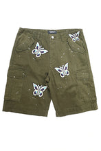 Load image into Gallery viewer, STUGAZI DENIM x CRAWING DEATH BUTTERFLY WORK SHORTS

