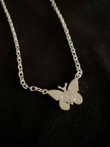 S925 Handmade Butterfly Necklace SpaceColor