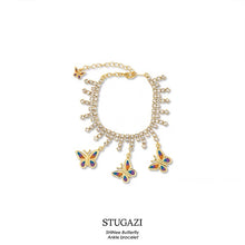 Load image into Gallery viewer, SHINee Gold butterfly Ankle Bracelet
